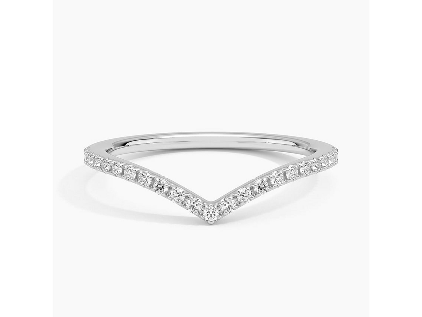 Chevron Cascade 1/6 ctw Diamond ring