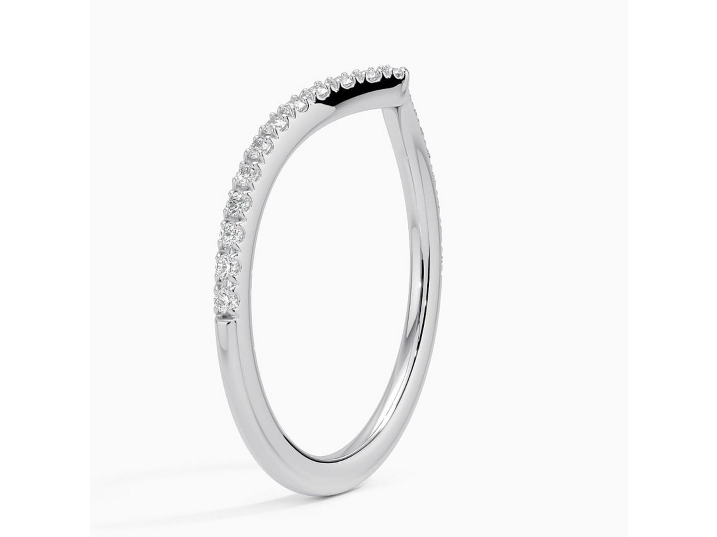 Chevron Cascade 1/6 ctw Diamond ring