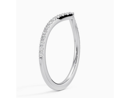 Chevron Cascade 1/6 ctw Diamond ring