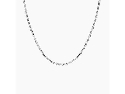 Elegant Brilliance 3 ctw Lab Diamond Tennis Necklace