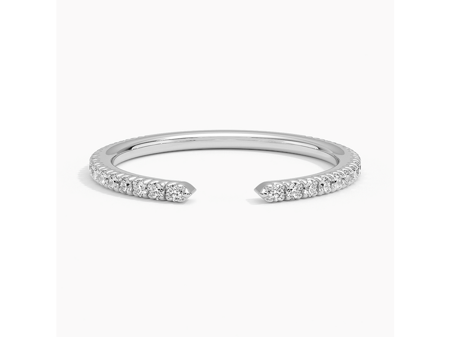 Petite Scalloped Open Diamond Ring 1/5 ctw