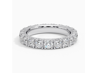 Eternal Radiance 18K White Gold Lab Diamond Eternity Ring 2 ctw