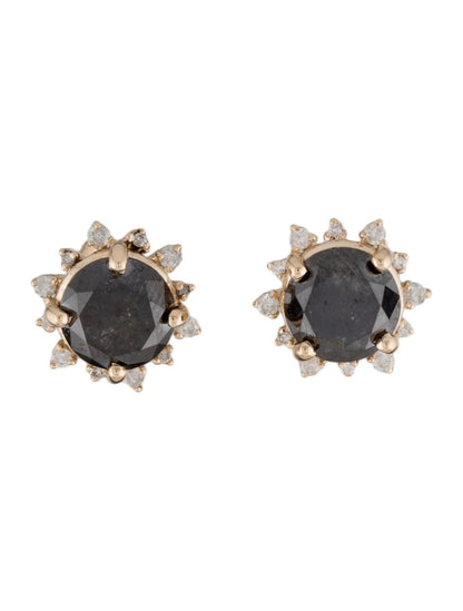 14K 5.09ctw Diamond Stud Earrings