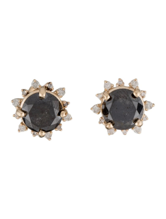 14K 5.09ctw Diamond Stud Earrings