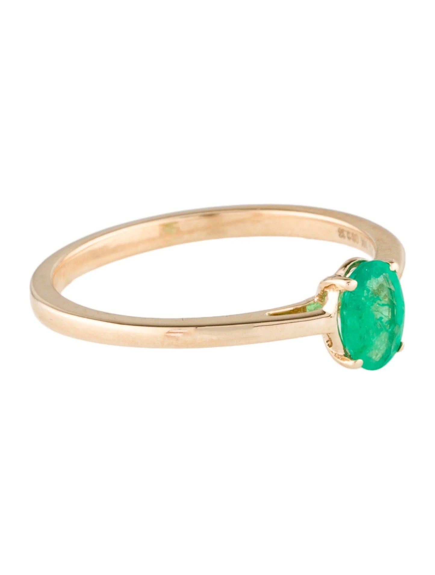 14K Emerald Cocktail Ring