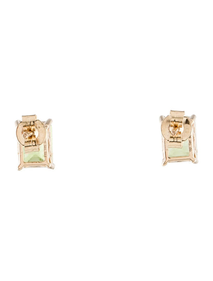 14K Peridot Stud Earrings