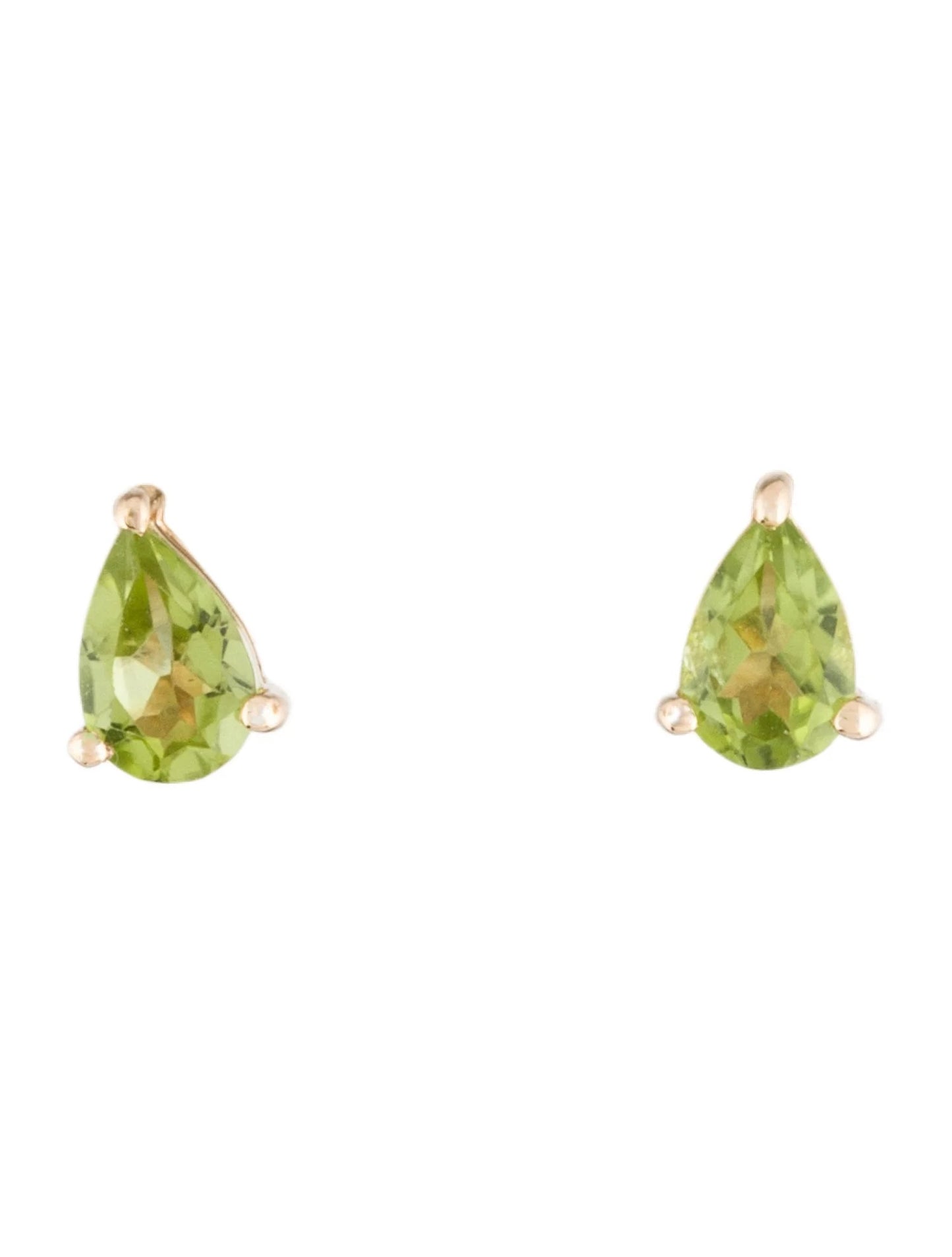 14K Peridot Stud Earrings