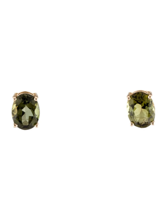 14K 2.54ctw Tourmaline Stud Earrings