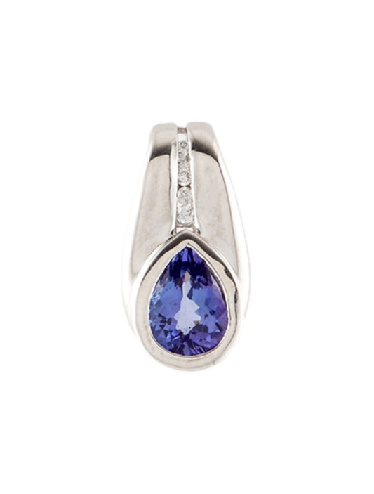 18K Tanzanite & Diamond Pendant