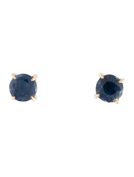 14K Sapphire Stud Earrings