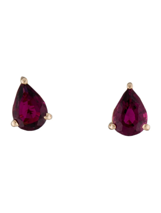 14K Tourmaline Stud Earrings