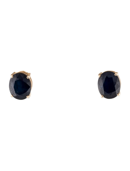 14K 6.58ctw Sapphire Stud Earrings