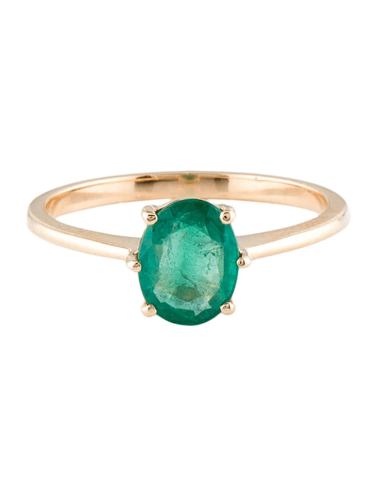 14K Emerald Cocktail Ring