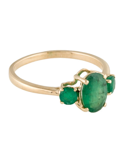 14K Emerald Cocktail Ring