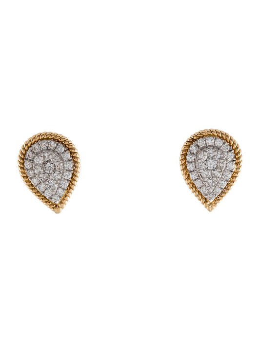 18K Diamond Stud Earrings