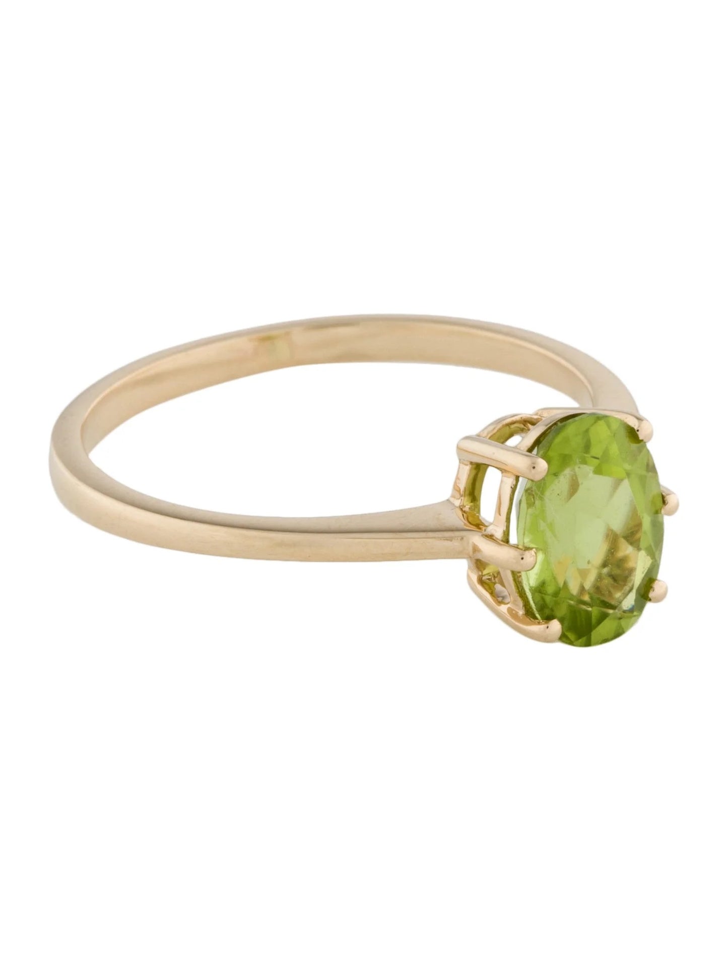 14K 1.36ct Peridot Cocktail Ring