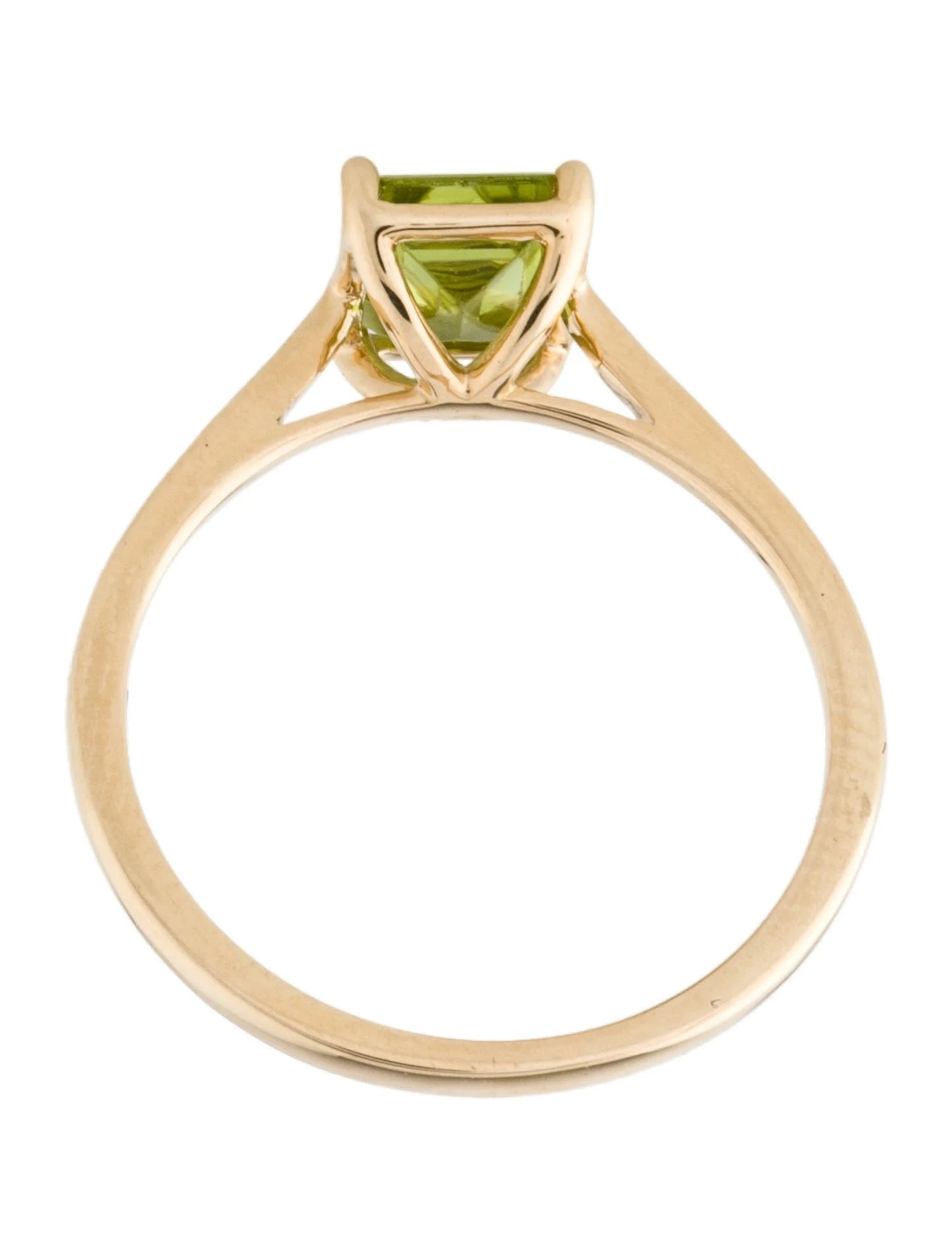 14K 1.21ct Peridot Cocktail Ring