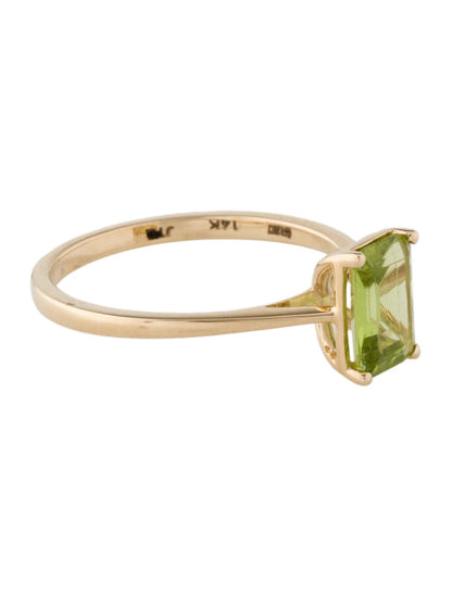 14K 1.21ct Peridot Cocktail Ring