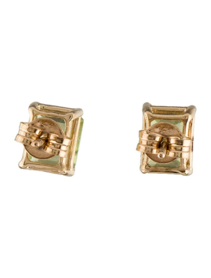 14K 2.74ct Peridot Stud Earrings