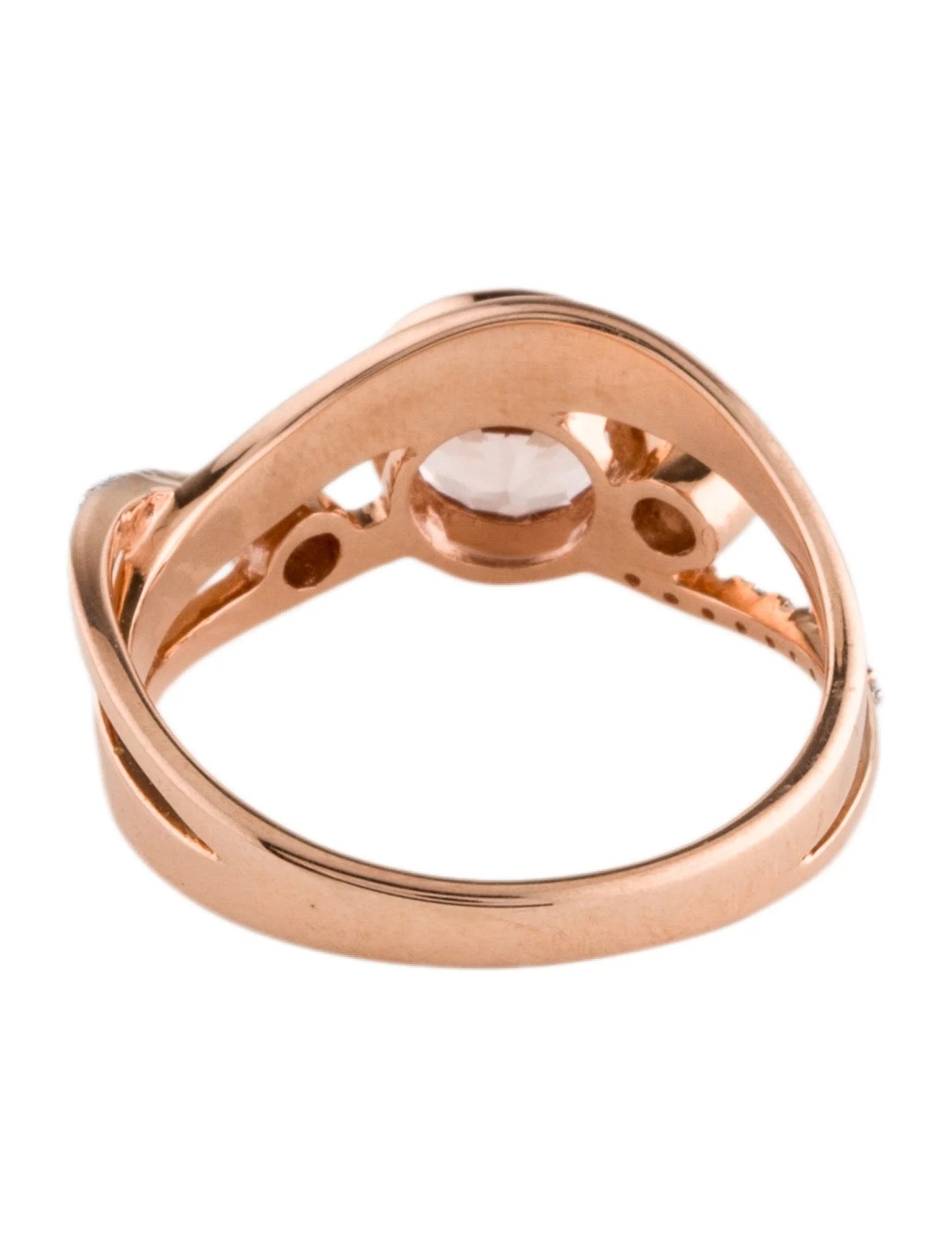 14K Morganite & Diamond Cocktail Ring