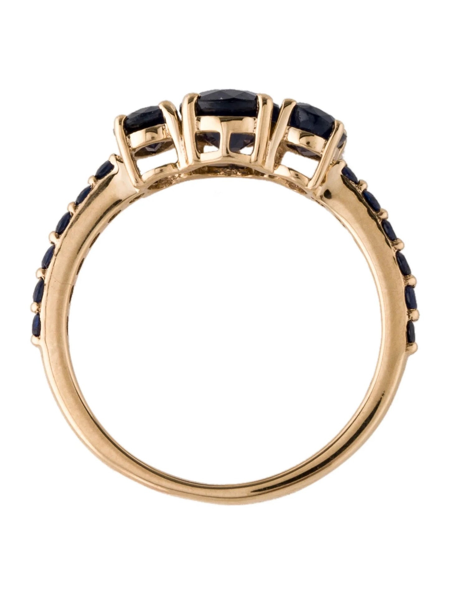 14K 3.05ctw Sapphire Band