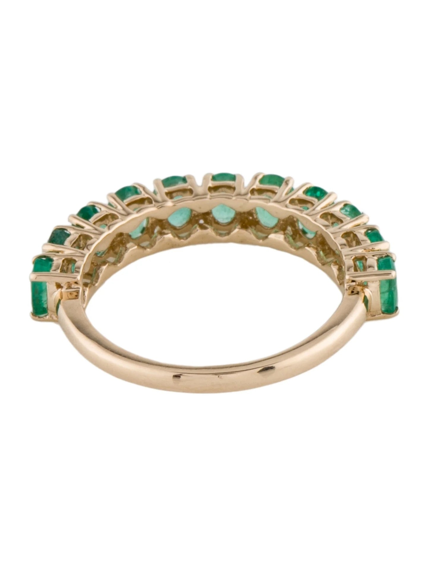 14K Emerald Band