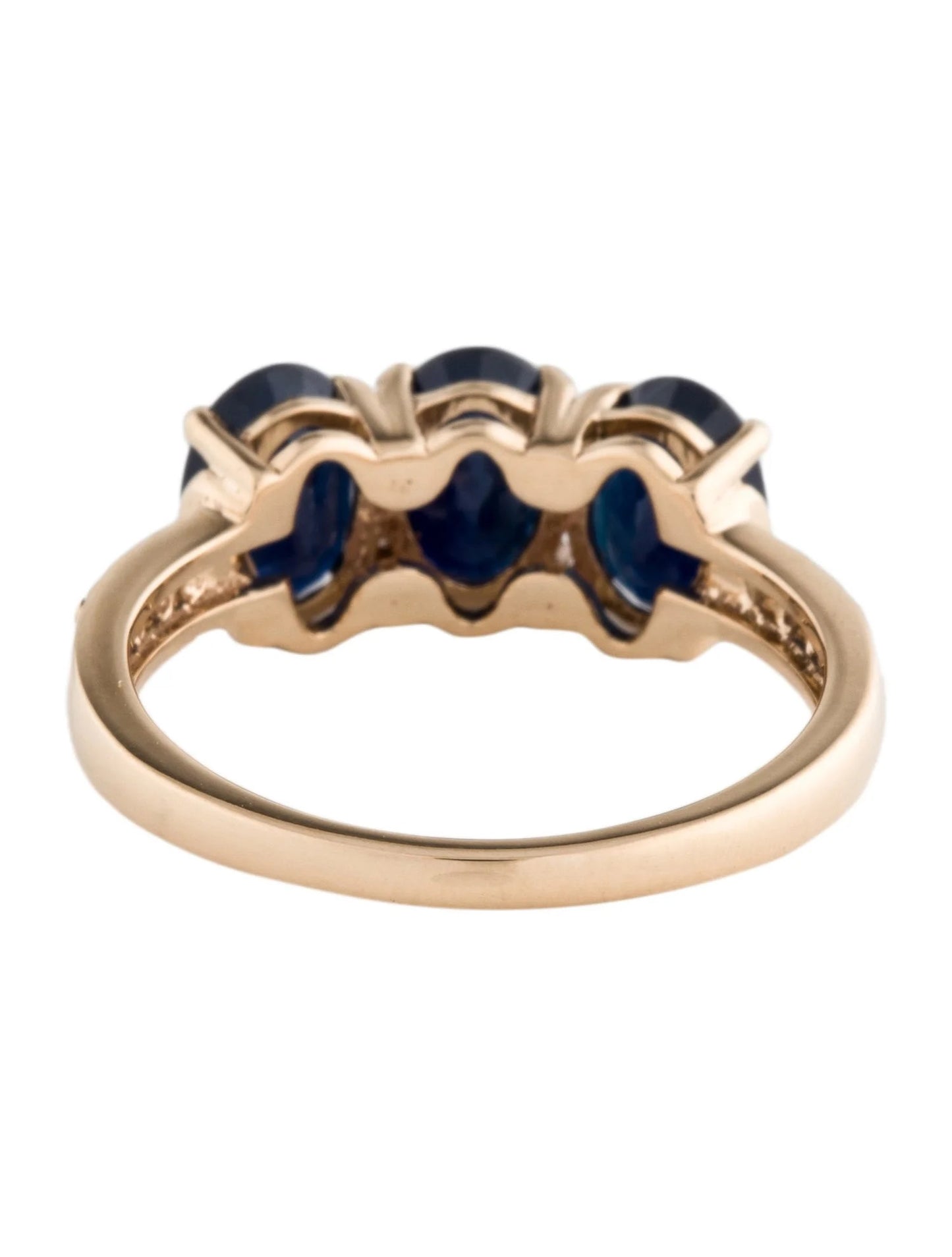 14K 2.93ctw Sapphire & Diamond Cocktail Ring