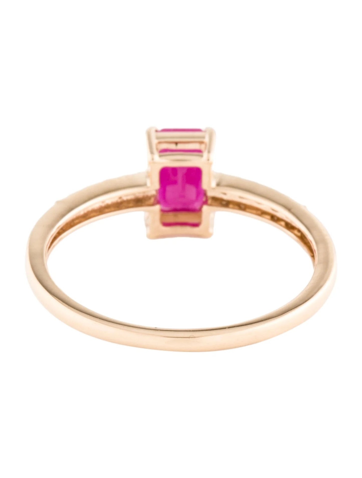 14K Ruby & Diamond Cocktail Ring