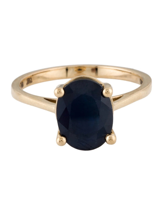 14K 2.99ct Sapphire Cocktail Ring