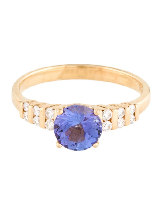 18K Tanzanite & Diamond Cocktail Ring