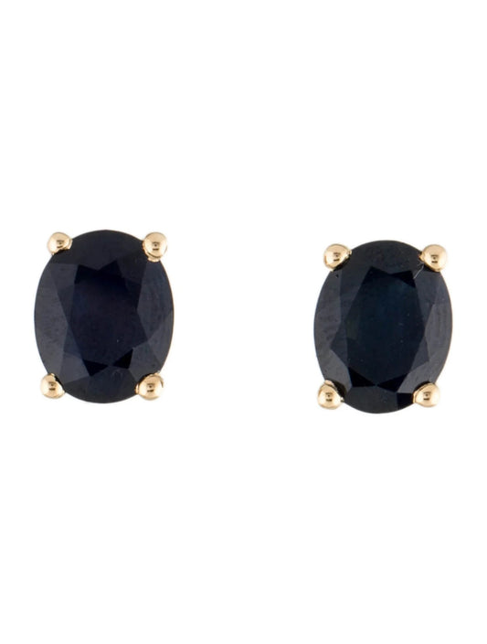 14K Sapphire Stud Earrings