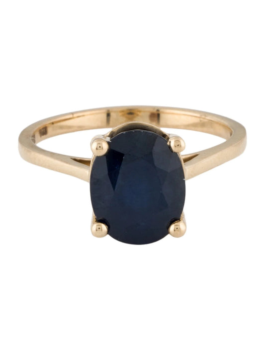 14K 3.70ct Sapphire Cocktail Ring