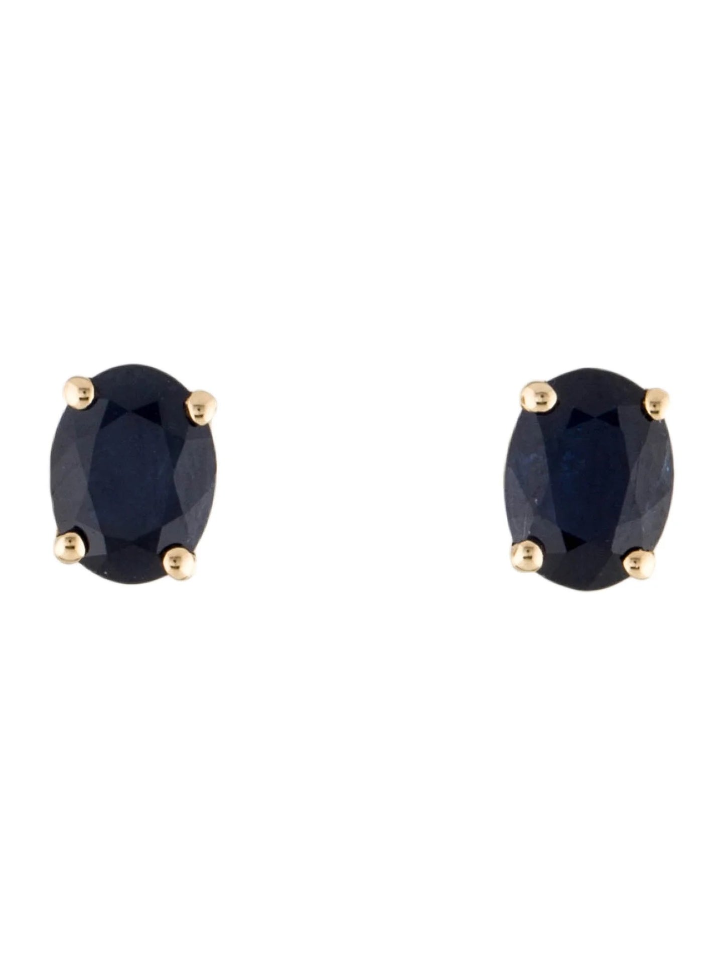 14K 2.90ctw Sapphire Stud Earrings