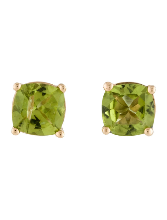 14K 2.78ctw Peridot Stud Earrings