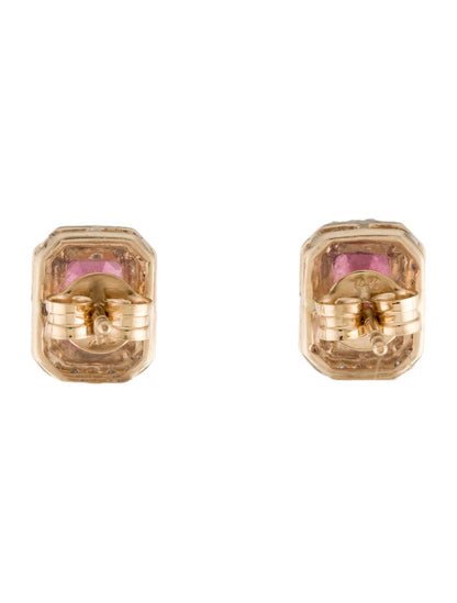 14K 2.12ctw Tourmaline Stud Earrings