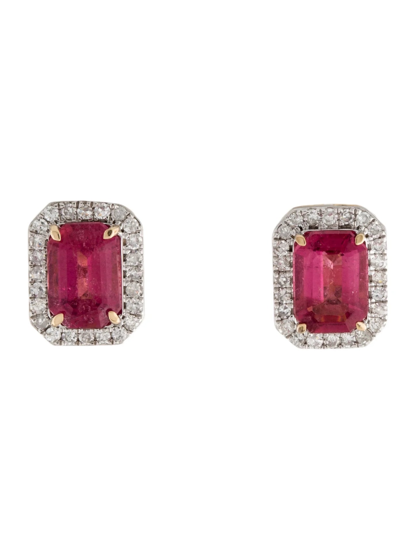 14K 2.12ctw Tourmaline Stud Earrings