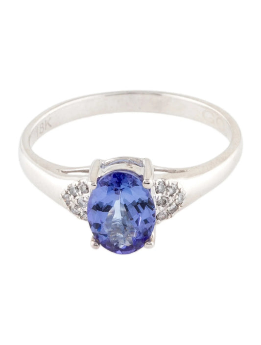 18K Tanzanite & Diamond Cocktail Ring