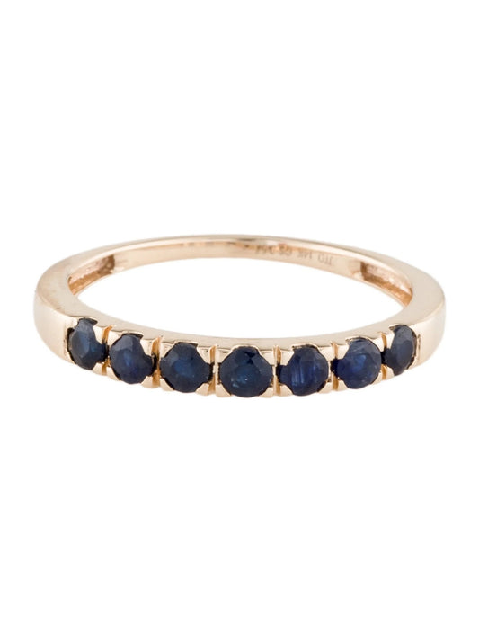 14K Sapphire Band