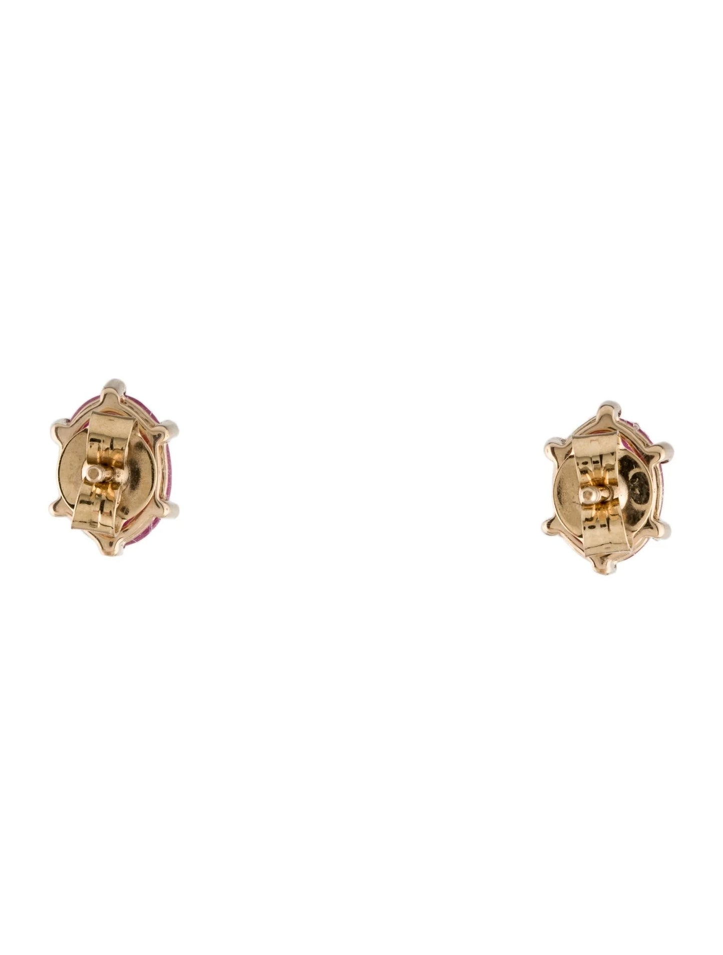 14K Ruby Stud Earrings