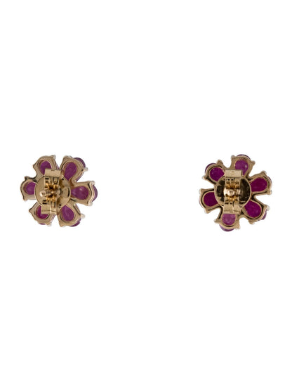 14K Ruby Stud Earrings