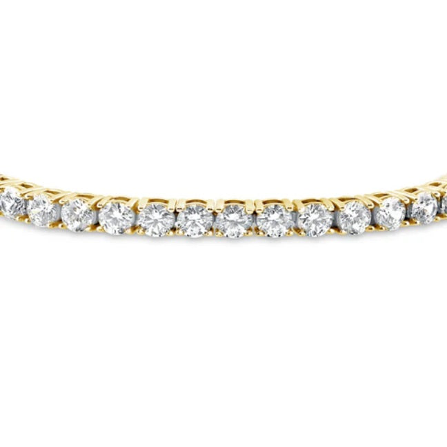 CZ Statement Tennis Bracelet in Gold Flashed Sterling Silver  (17)