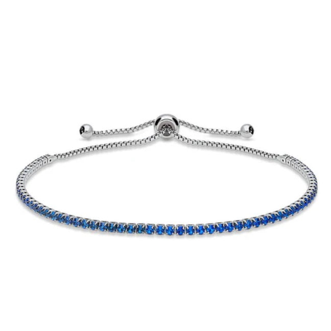 CZ Statement Tennis Bracelet in Silver-Tone