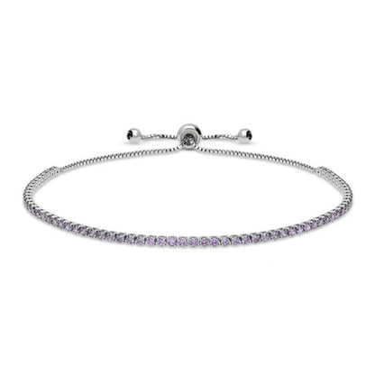 CZ Statement Tennis Bracelet in Silver-Tone